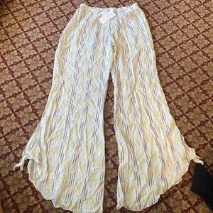 NWT - EBERJEY MULTICOLOR ELASTIC WAIST DREAM CATCHER AMANDA LOUNGE PANT